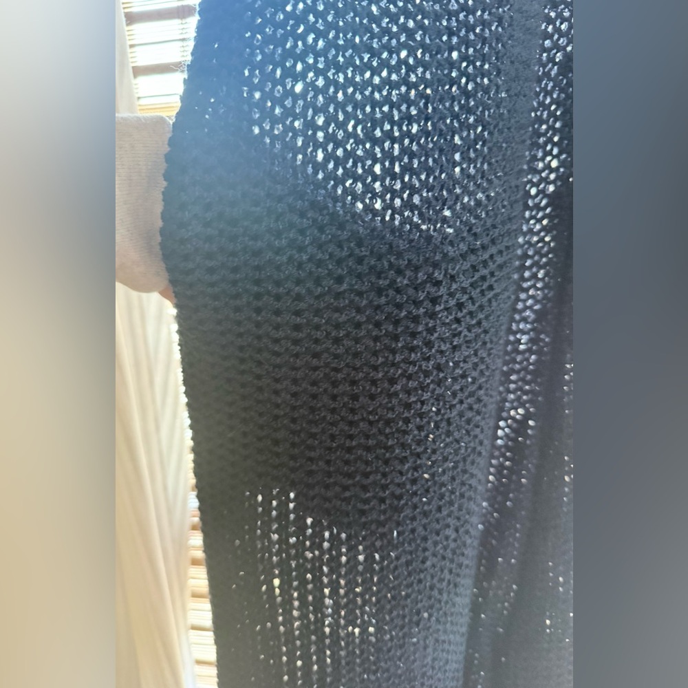 Chic Navy Knit Jumpsuit/Cover-Up - Picture 8 of 9